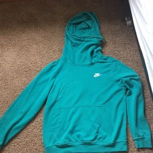 women’s blue- green nike sweatshirt(used)